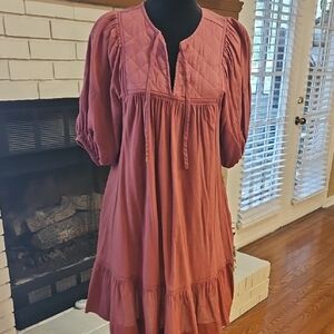 Old Navy Women's Dress in Rust Red
